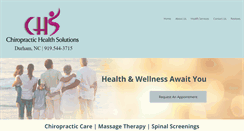 Desktop Screenshot of chirohealthsolutions.com